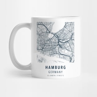 hamburg simple map Mug